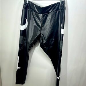 KillStar Holy Trinity Black Faux Leather Leggings size 4XL.NWT